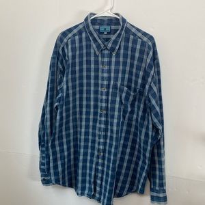 Urban Color Men's Button Up Shirt Long Sleeve Plaid Size XL 100% Cotton